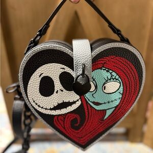Night Before Christmas Sally Disney NWOT Heart-Shaped Crossbody Bag
